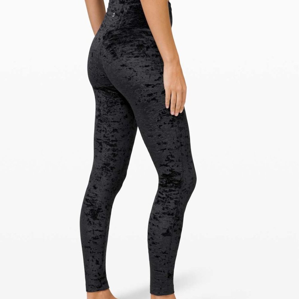 Lululemon Leggings - Wunder Lounge black velvet 28"